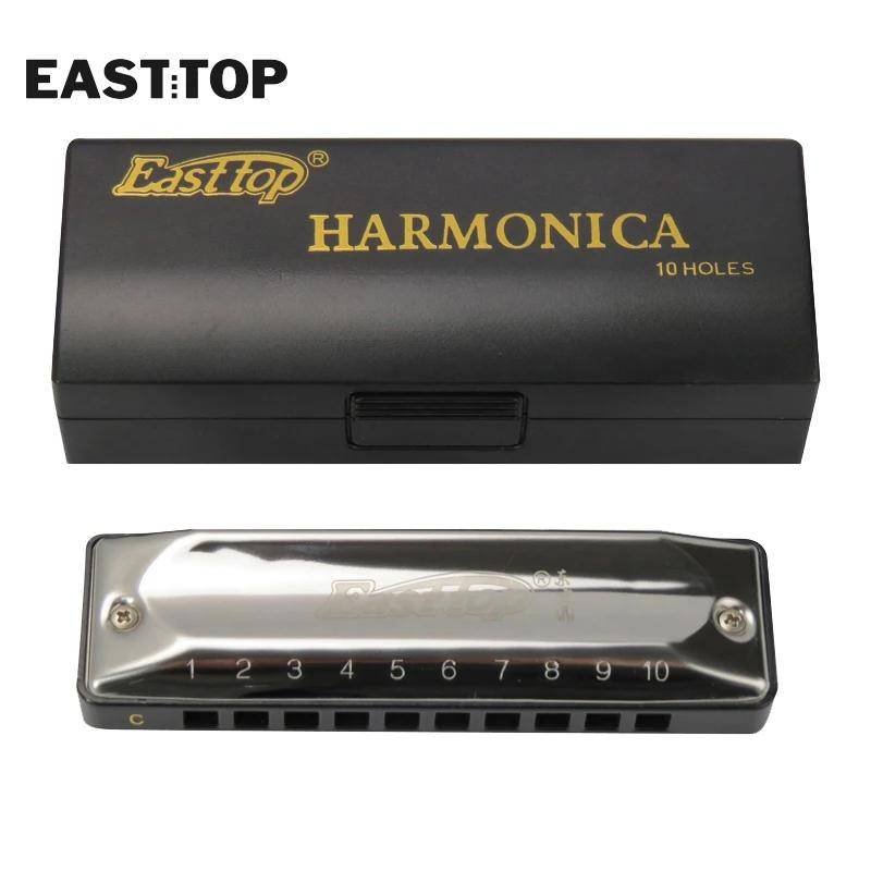 Hot Selling 10 Holes 20 Tones Blues Harmonica Key of C Stainless Steel Harp Diatonic Harmonica for Adults Kids Playe